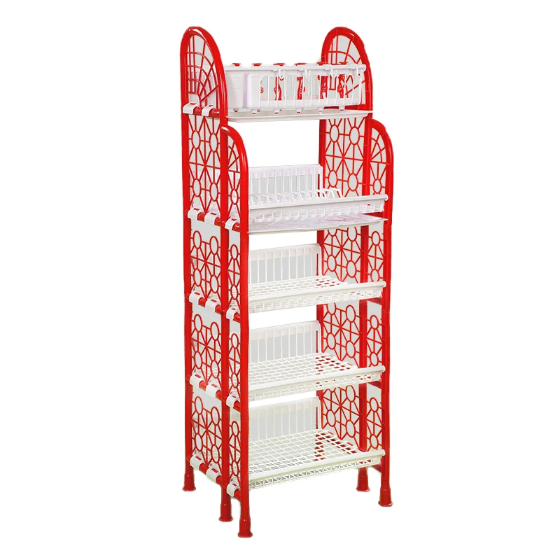 Standard Rack 5-Step Double Tray Red & White