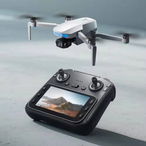 Smart Drone X1 ONE 4K HD Dual lens Camera, 3-axis gimbal Brushless Motor GPS With Display Screen Remote Dual Camera, Carrier Bag & 2 Batteries