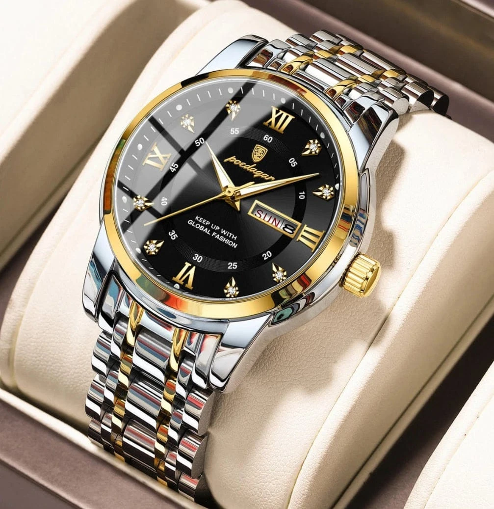 POEDAGAR 936 Luxury Men’s Watch (City Lock