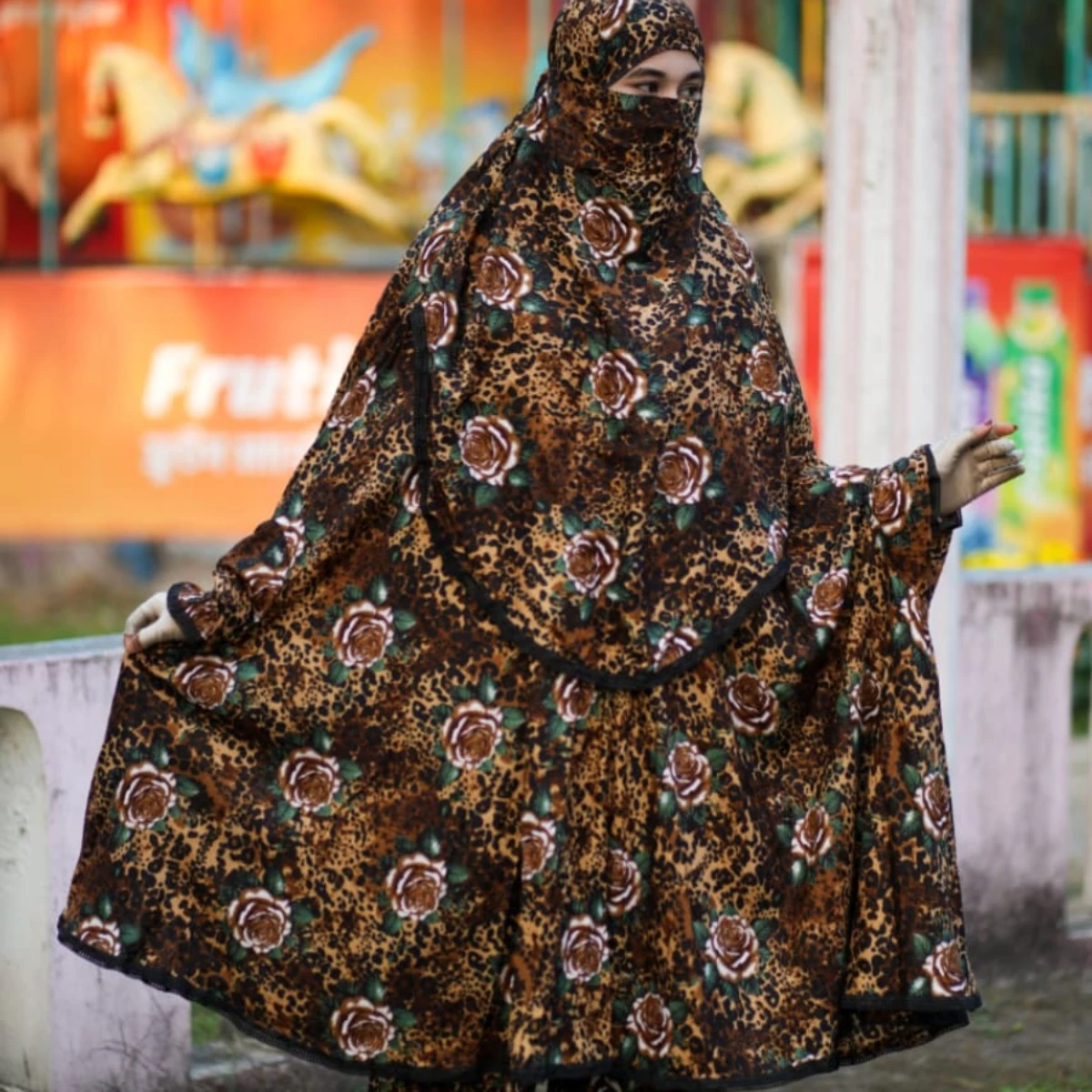 Elegant Palazzo long Khimar Set
