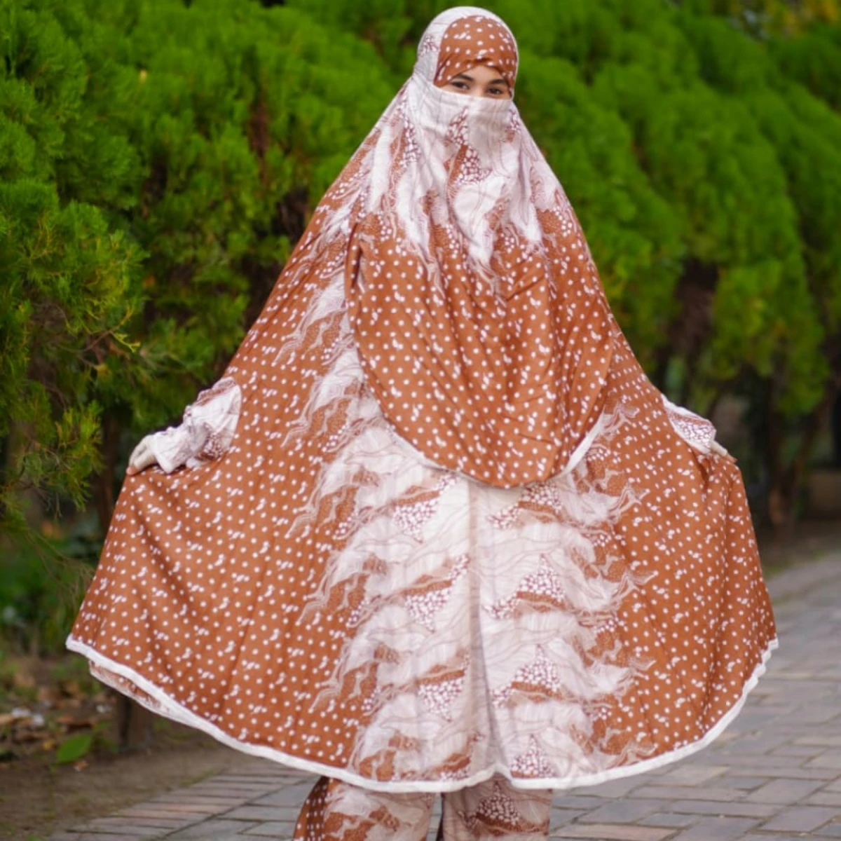 Elegant Palazzo long Khimar Set