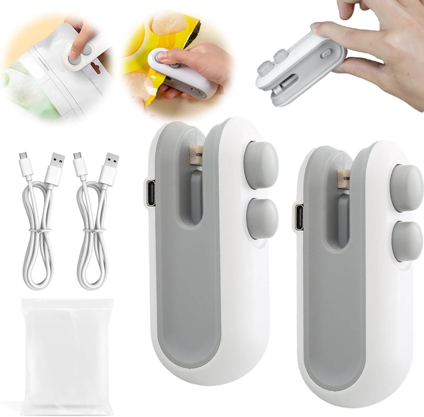 2-in-1 Portable Mini Heat Bag Sealer and Cutter