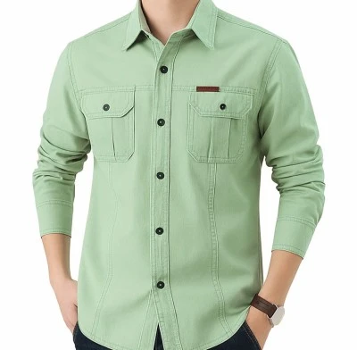 Full sleeves double pocket panel Shirt
