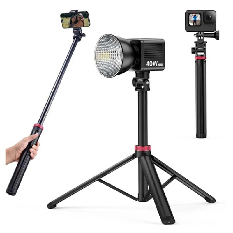 Ulanzi MT-79 6.5ft Portable Light Stand – Lightweight Aluminum Extendable Tripod Stand with 1/4" Screw & Compact Foldable Design for Studio Lighting & Vlogging
