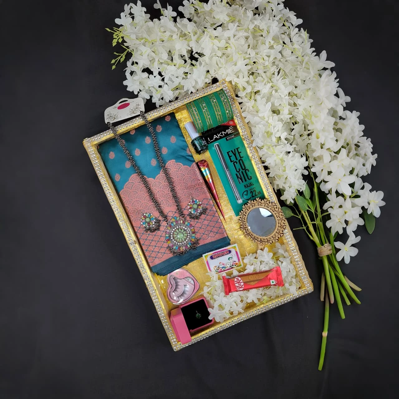 Premium Silk Katan Saree Combo Pack – Ocean Green