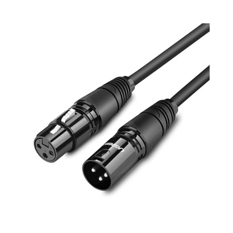 UGREEN AV130 (20714) XLR Male to Female Extension Cable (10M) – Oxygen-Free Copper, Gold-Plated Connectors, High Fidelity Balanced Audio Cord for Microphones & Studio Equipment