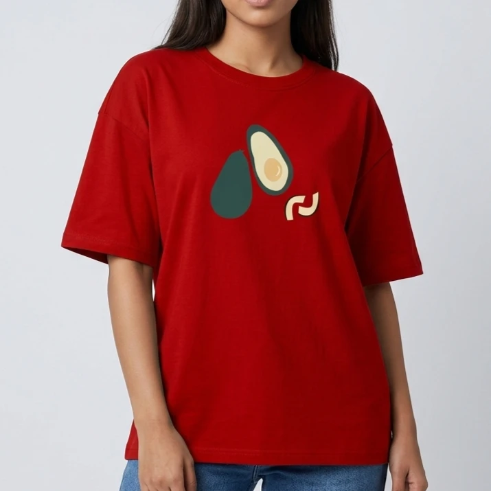 Premium Drop Shoulder T-Shirt for Women |Trendy Print Oversized Tee | Summer Friendly White