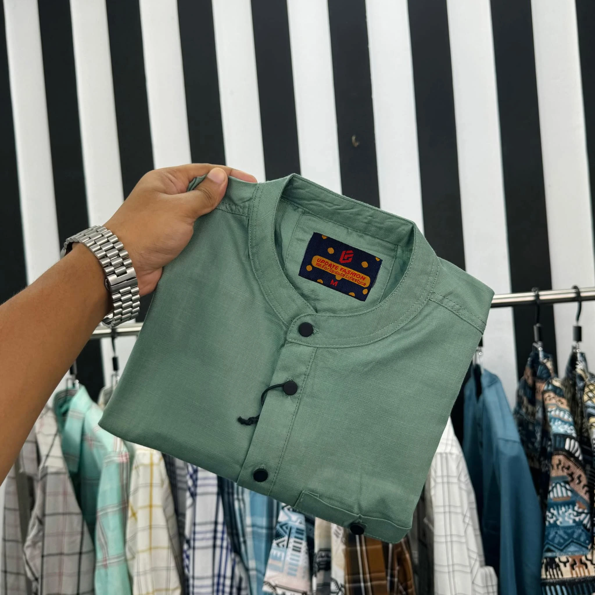 Traditional Full sleeves katua ( Deep Mint