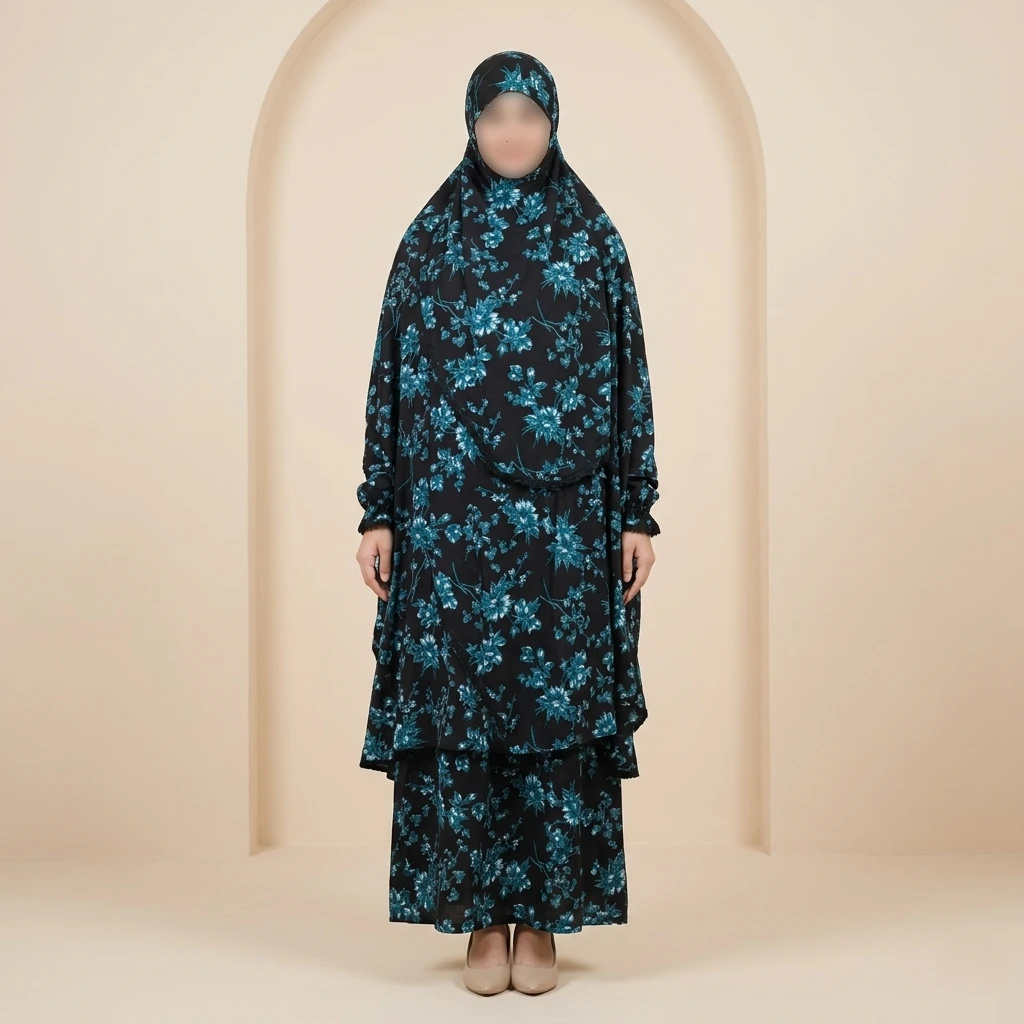 Elegant Palazzo long Khimar Set